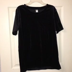 BRAND NEW Black velvet shirt